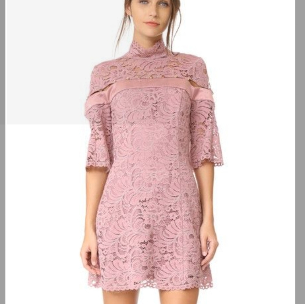 🌟NWT KeepSake Lace Mini Dress Mauve XS